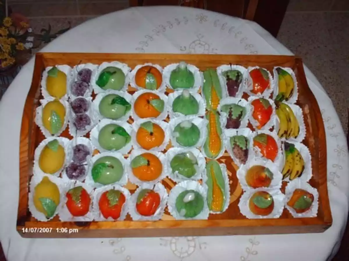Les fruits en pate d'amande