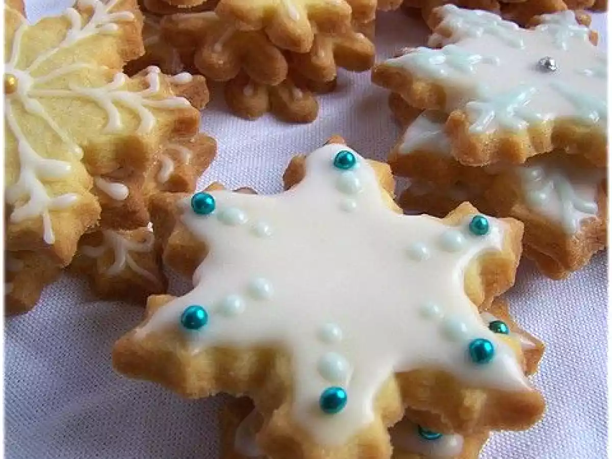 Les irrésistibles petits biscuits glacés : snowflake cookies
