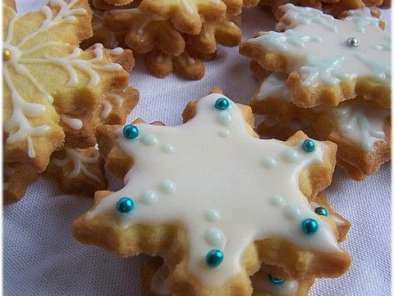 Les irrésistibles petits biscuits glacés : snowflake cookies