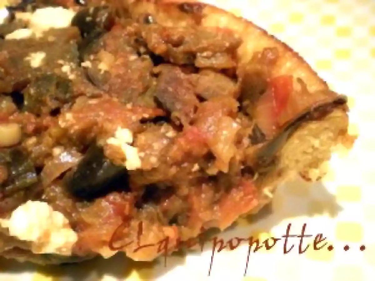 Les lentilles et l'aubergine