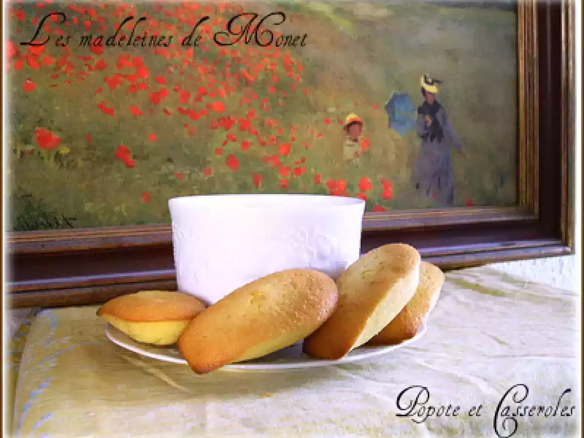 Les madeleines aux zestes de citron de Claude Monet
