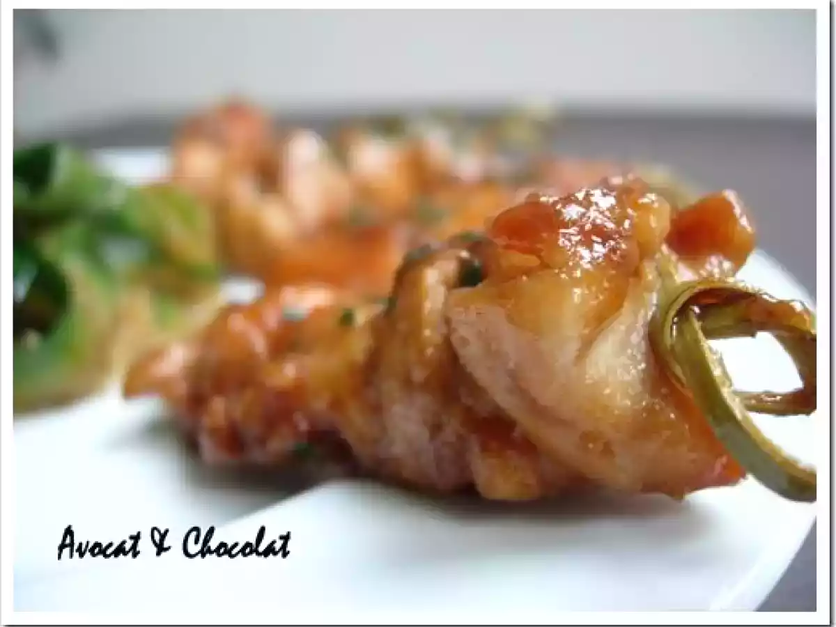 Les minis brochettes YAKITORI accompagnées de courgette Yakitori Aussi - photo 4