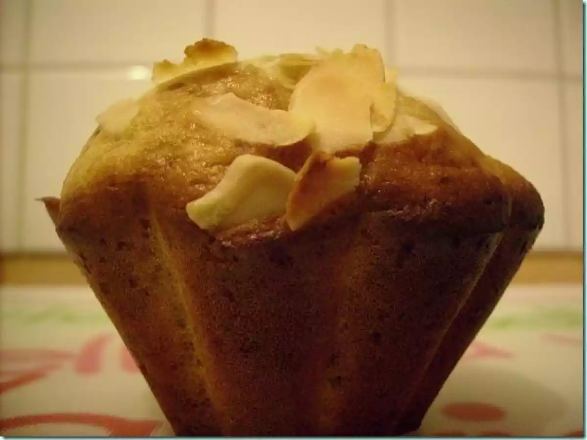 Les muffins de Marine aux pommes et aux amandes