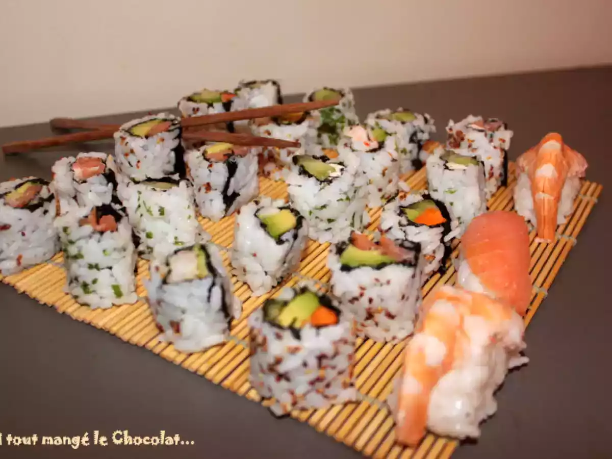 Les sushis & California Rolls