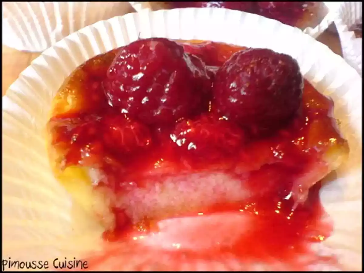 Les tartelette de flan à la mousse de noix de coco et à la framboise - photo 5