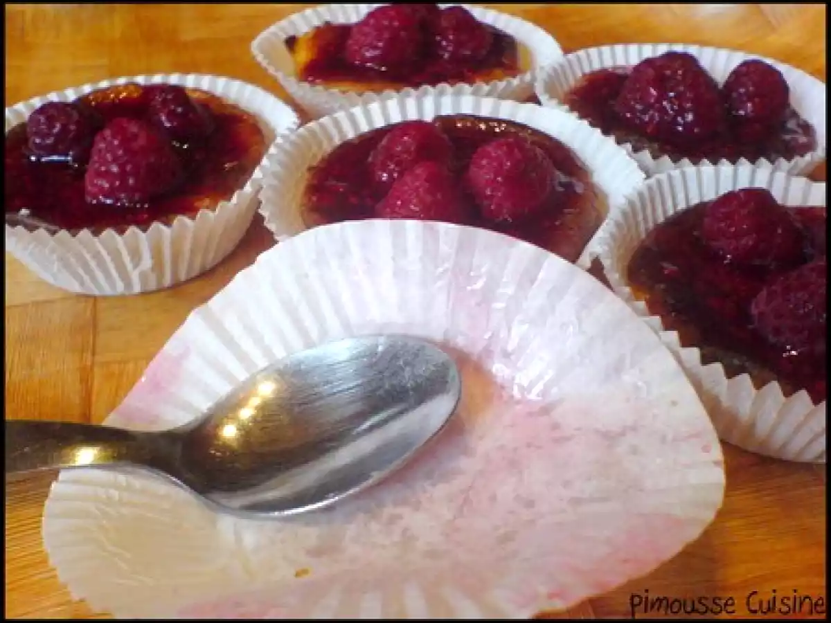Les tartelette de flan à la mousse de noix de coco et à la framboise - photo 7
