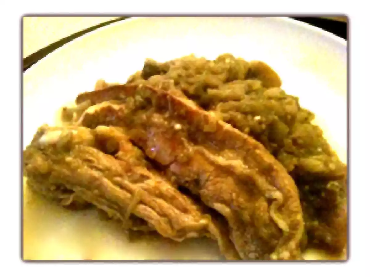 Les tendrons de veau à l'aubergine.