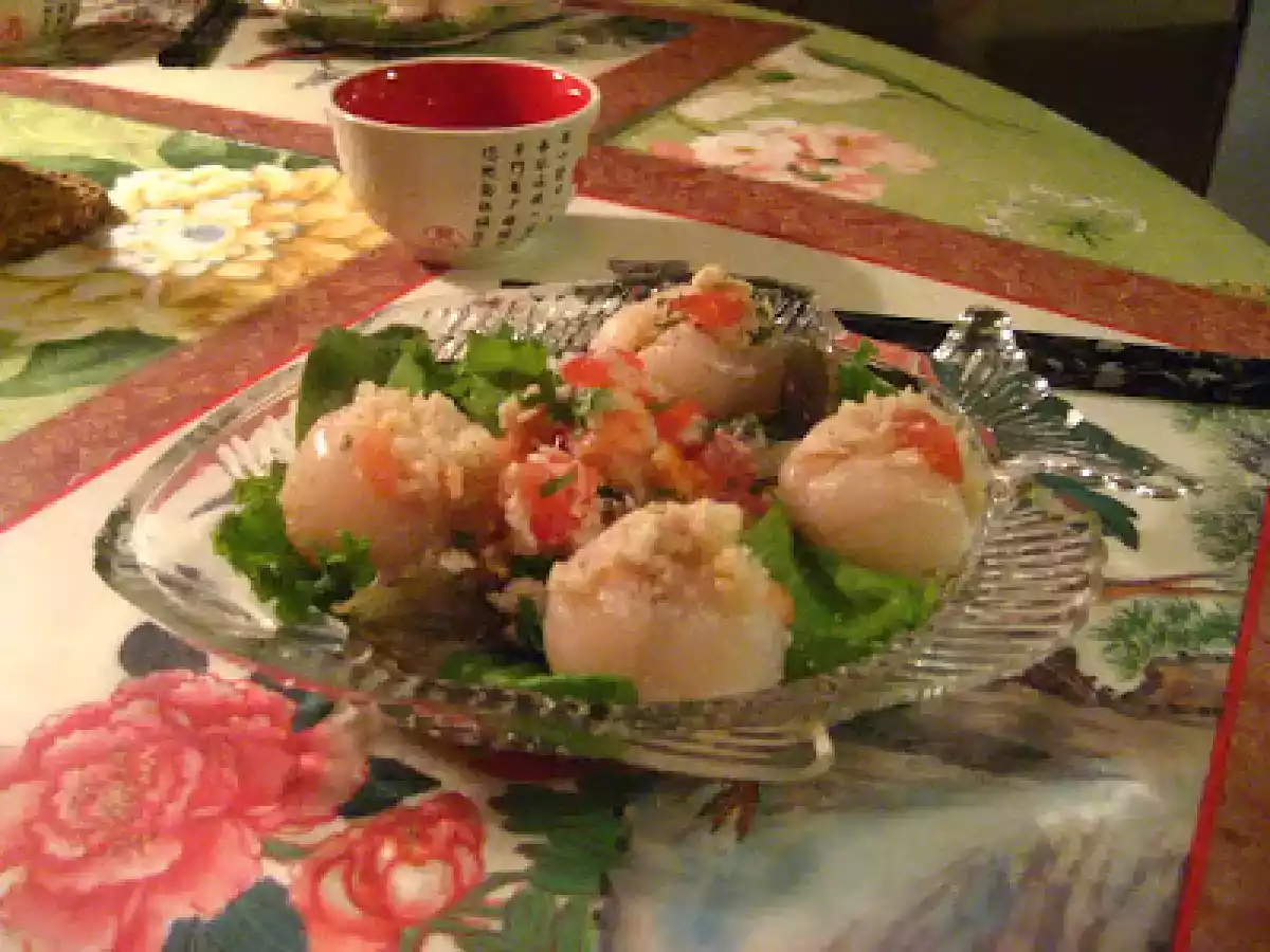 LITCHIS FARCIS AU CRABE, RAVISSANTE ENTRÉE POUR LE NOUVEL AN CHINOIS - photo 2