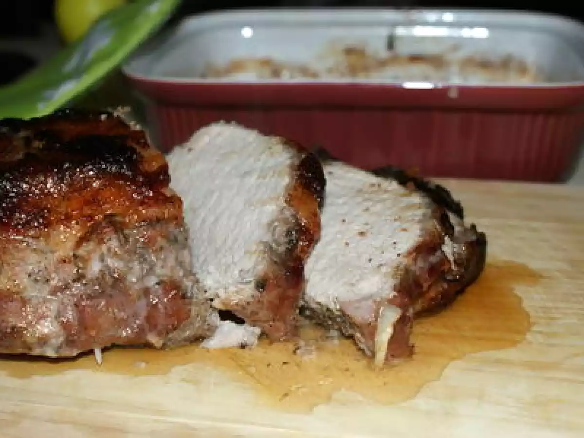 Longe de porc à la confiture de prunes ou de quetsches ...