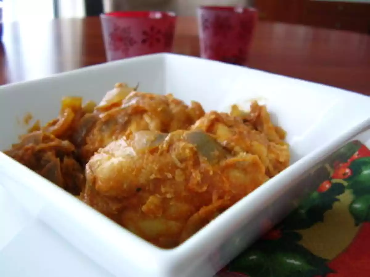 Lotte à l'armoricaine.Recettes festives #10