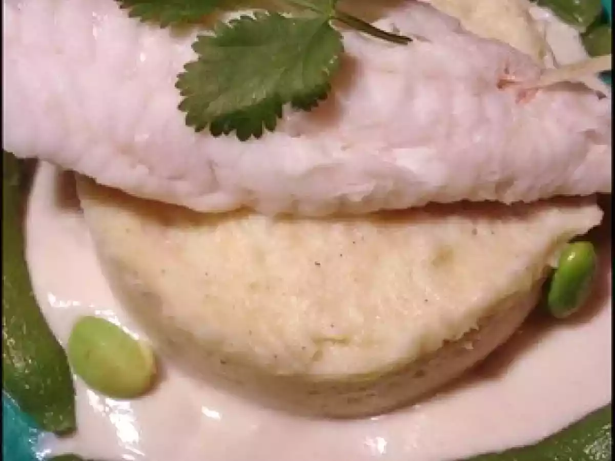 Lotte à la citronnelle, purée de patate douce à la vanille - photo 2