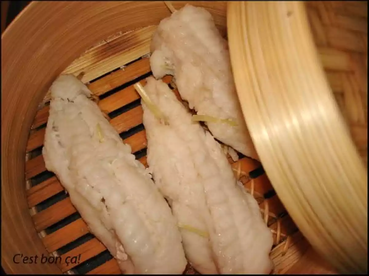 Lotte à la citronnelle, purée de patate douce à la vanille - photo 3