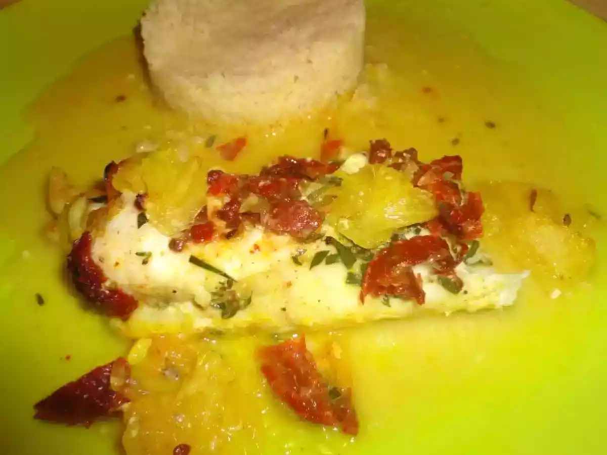 LOTTE AU CITRON CONFIT TOMATE SECHEE