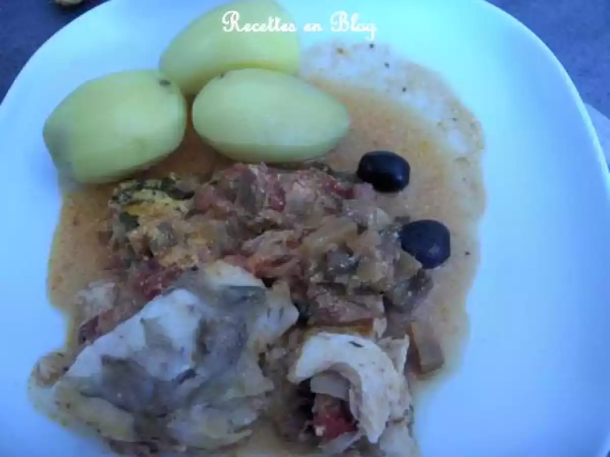 LOTTE AUX AUBERGINES, TOMATES, OLIVES NOIRES - photo 2