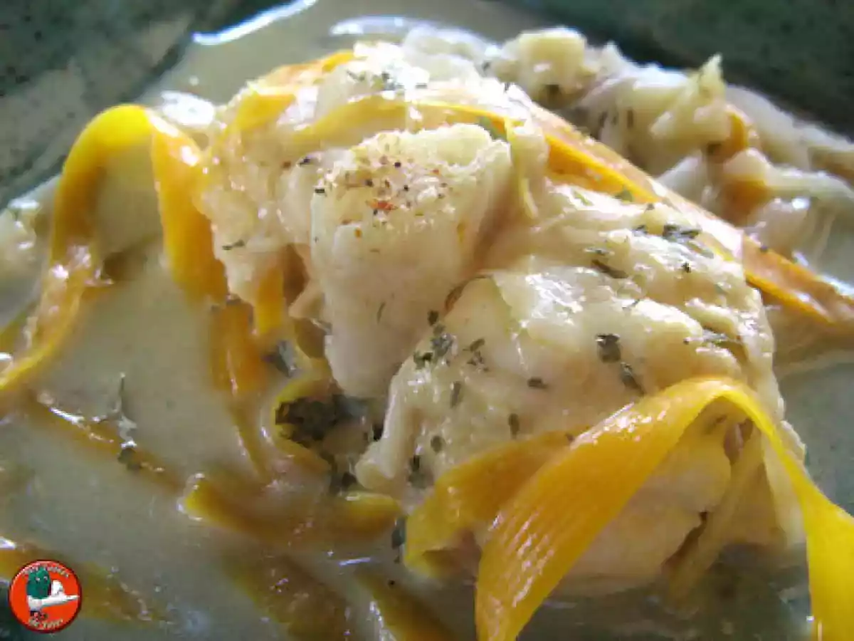 Lotte ensoleillée au lait de coco