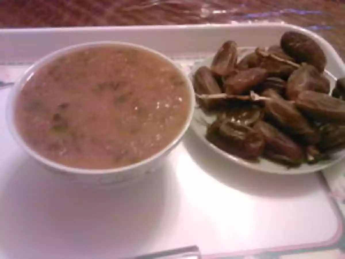 Ma harira + ma soupe à la semoule d'orge...