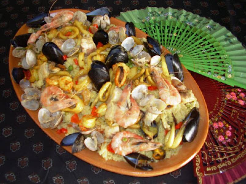 Ma paella, aux fruits de mer seulement