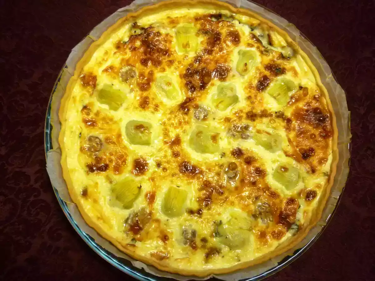 Ma quiche au roquefort et aux artichauts
