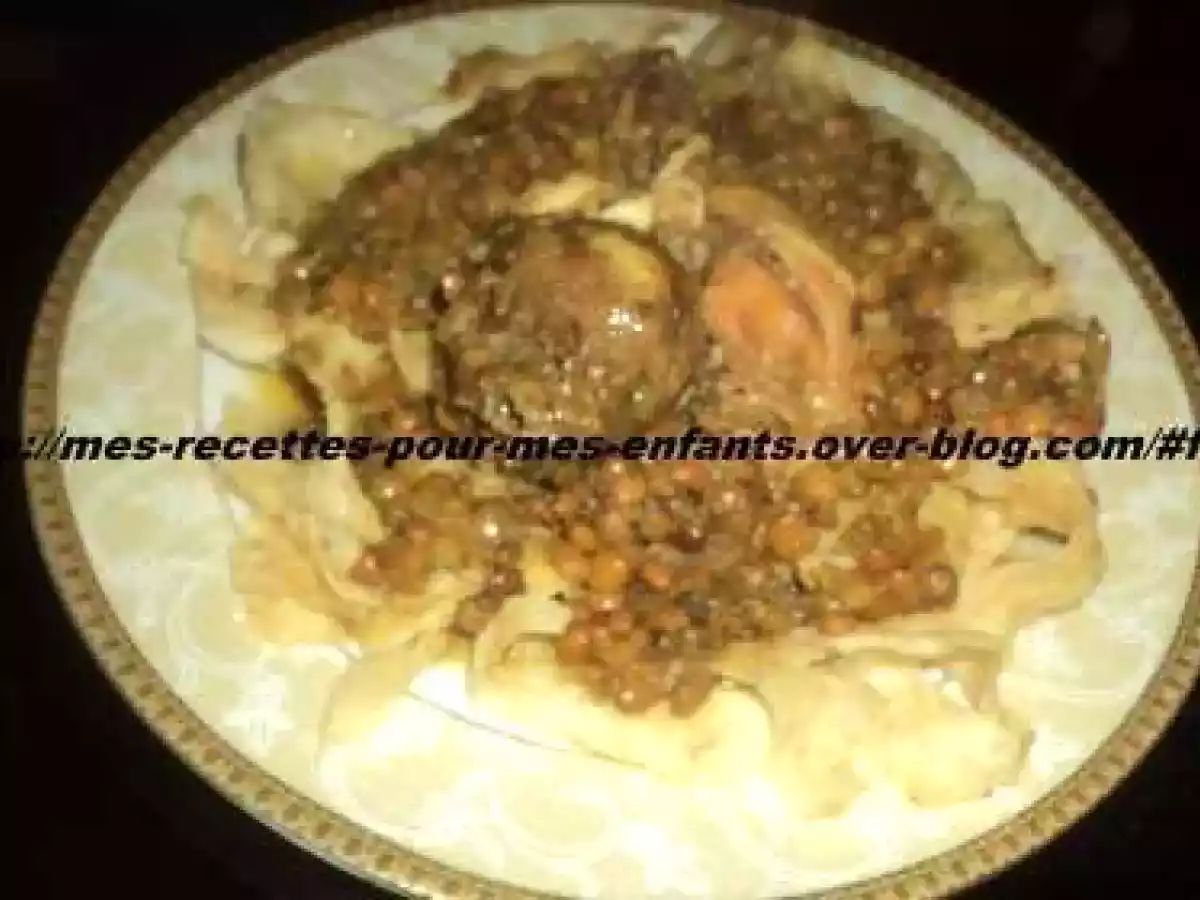 Ma recette de tharid tride où encore la rfissa au poulet