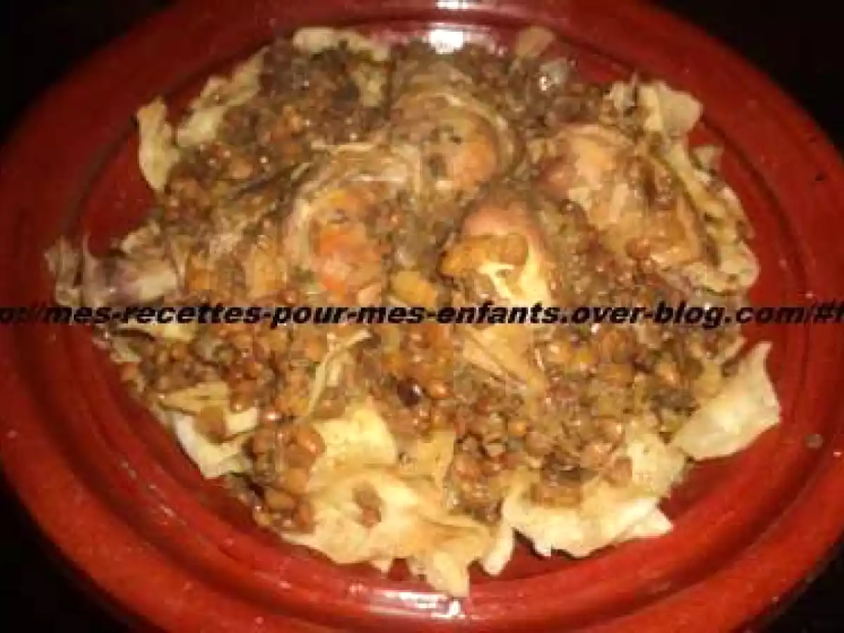 Ma recette de tharid tride où encore la rfissa au poulet - photo 2