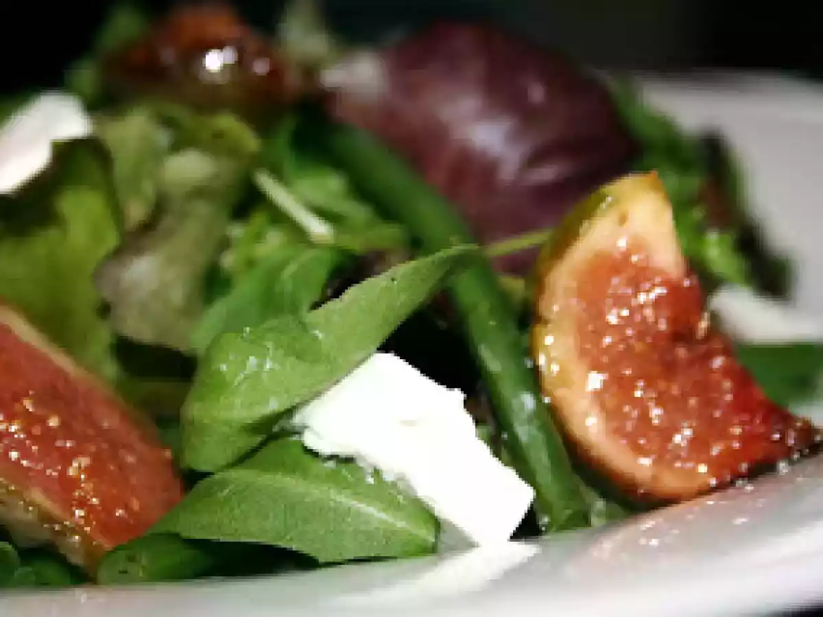 Ma salade aux figues caramélisées