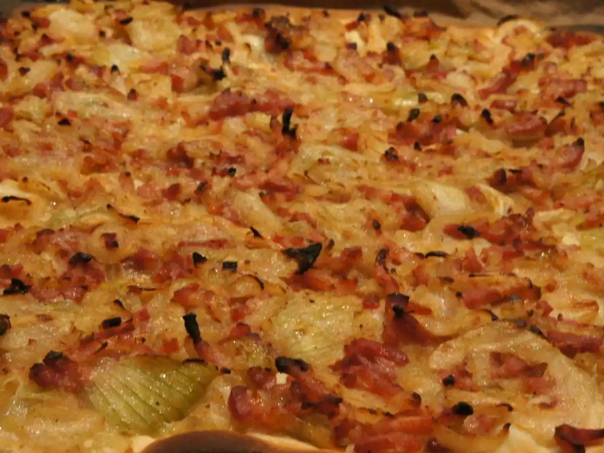 Ma tarte à l'oignon avec la pâte Flammekueche - photo 2