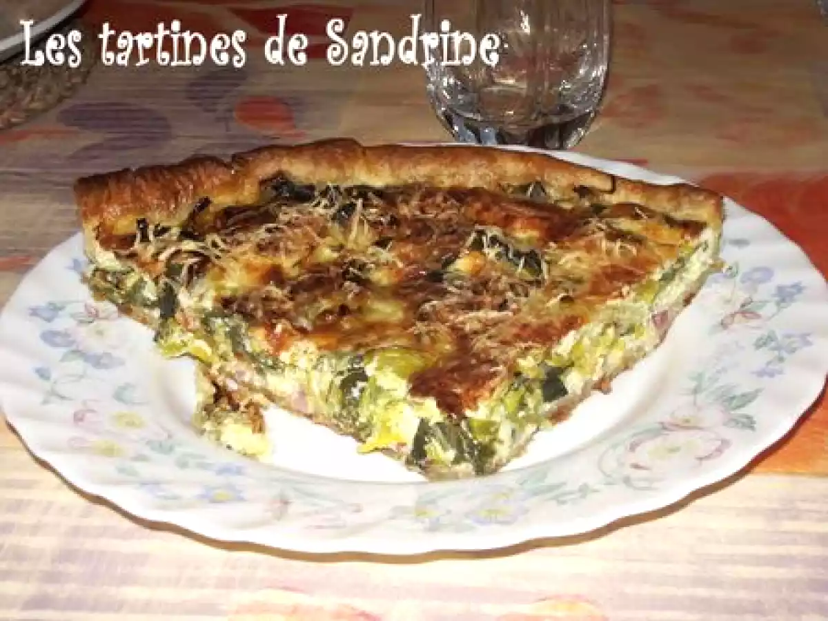 Ma tarte poireaux, lardons et reblochon. - photo 2