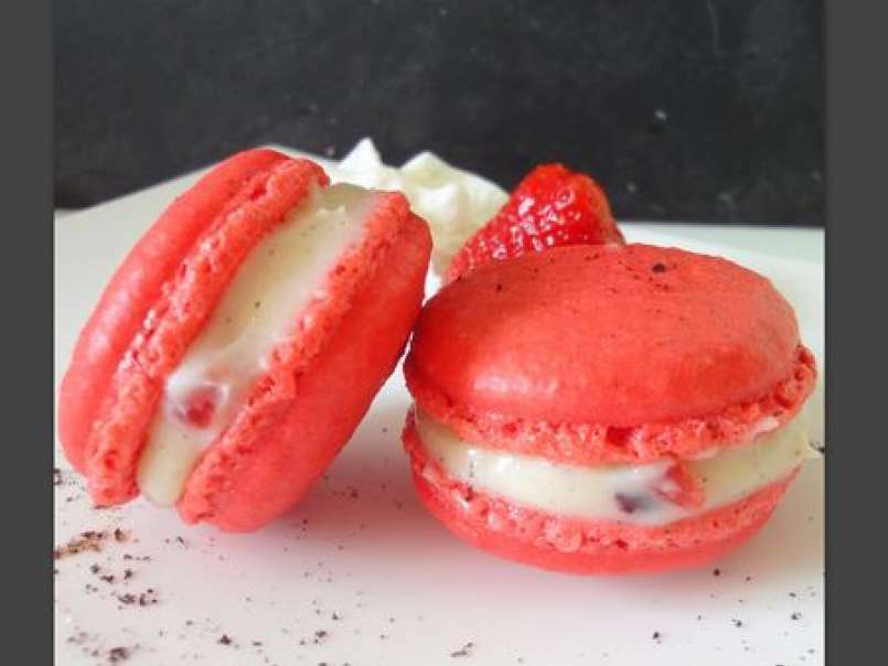 Macaron vanille & fraise, photo 3
