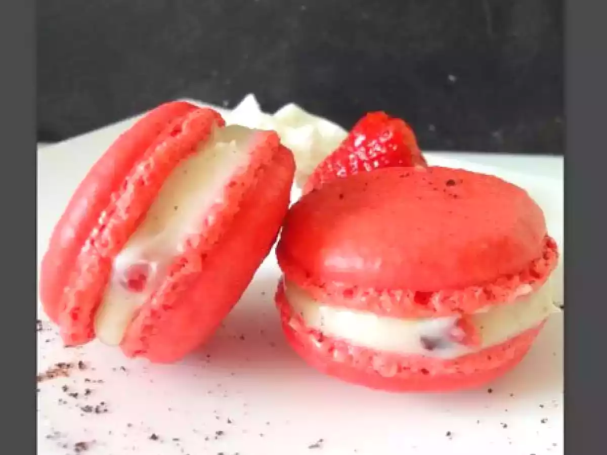 Macaron vanille & fraise - photo 3