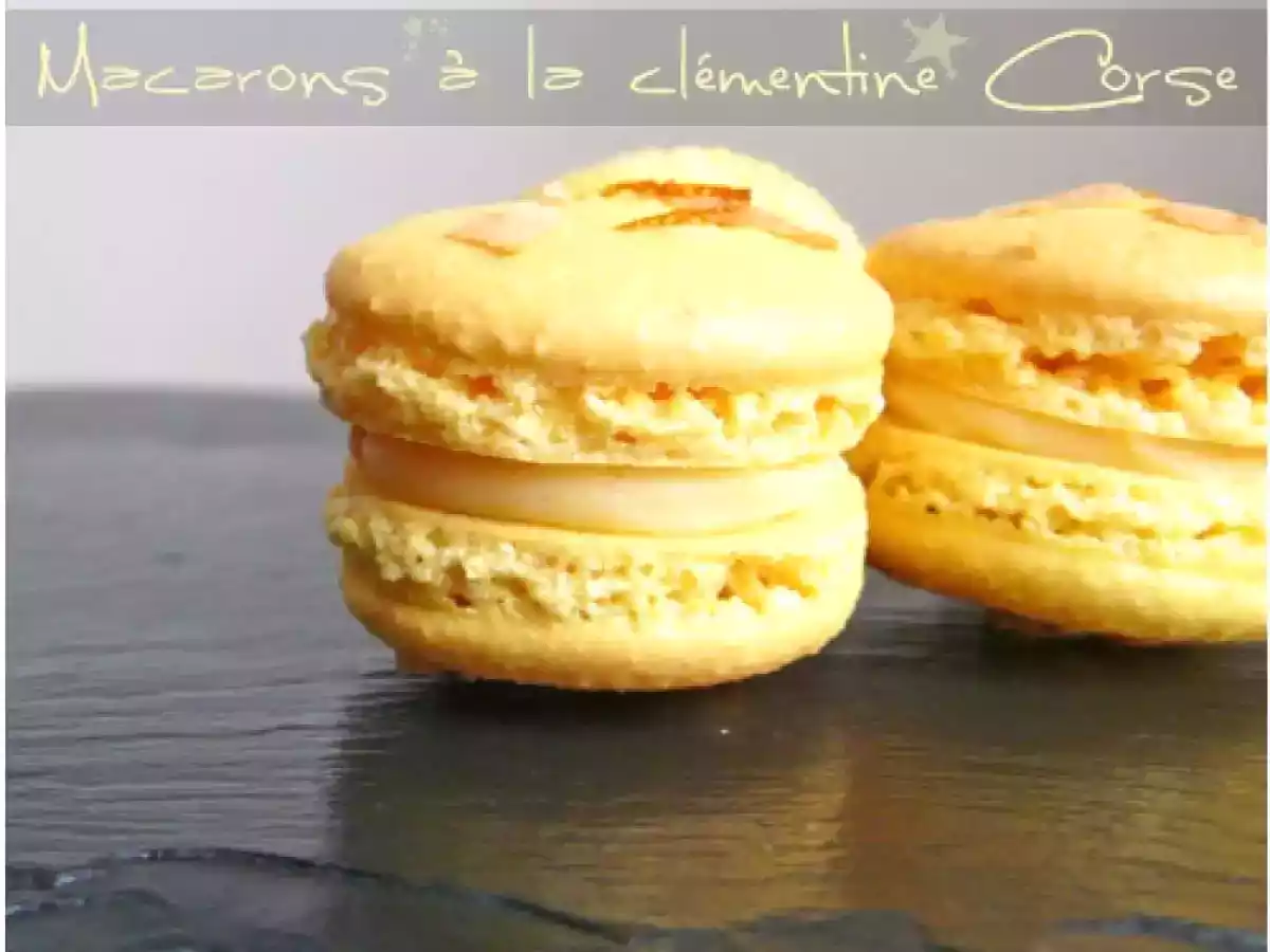 Macarons à la clémentine Corse