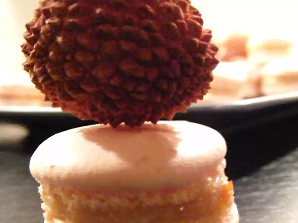 Macarons aux litchis et au chocolat blanc - photo 2