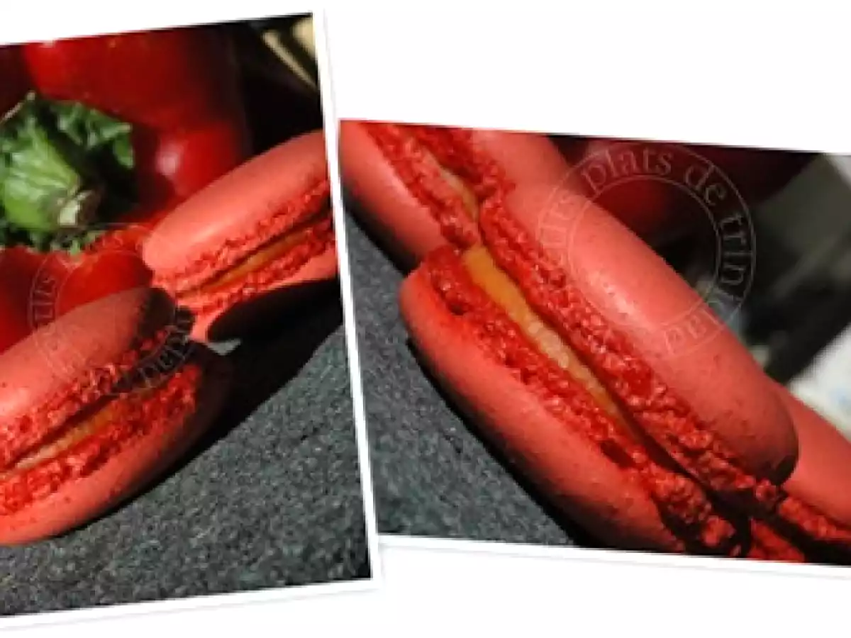 Macarons aux poivrons rouges (merci Soso) - photo 2