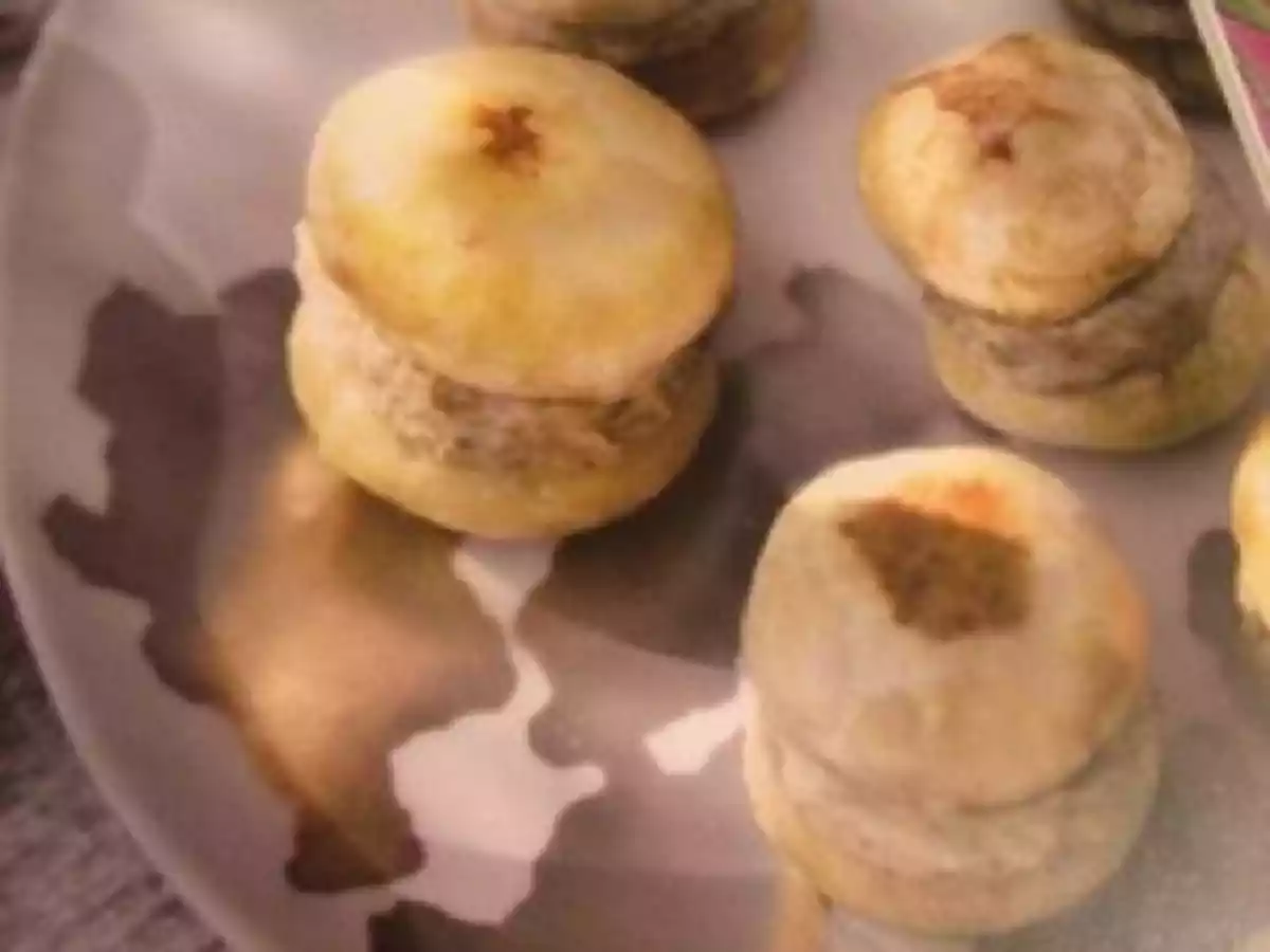Macarons de champignons au foie gras
