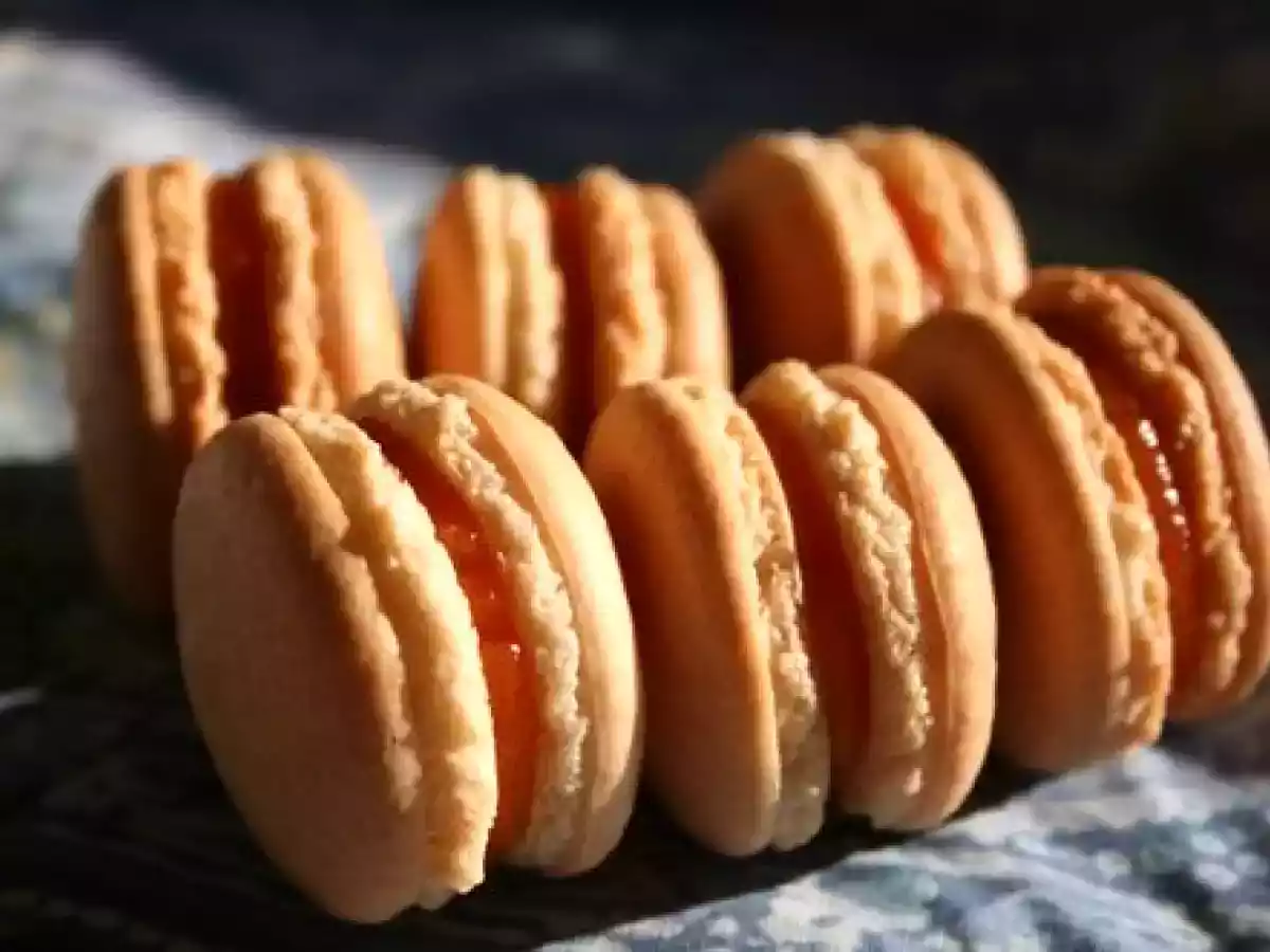 Macarons de Noël: au potimarron et à l'orange amère