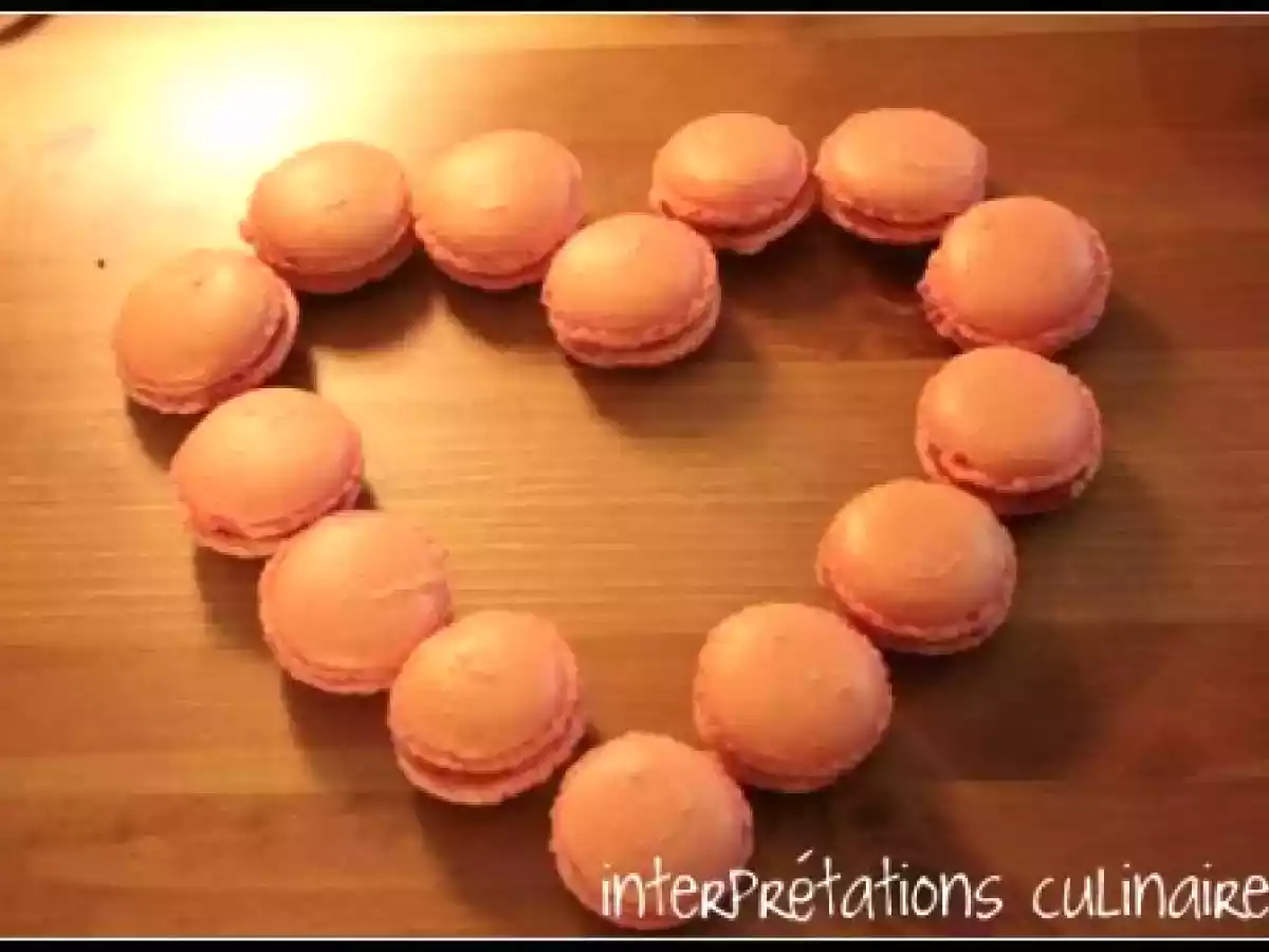 Macarons framboise-litchi