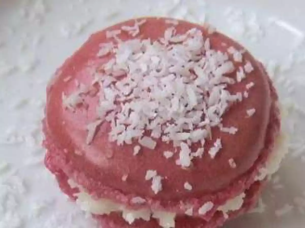 macarons framboises coco