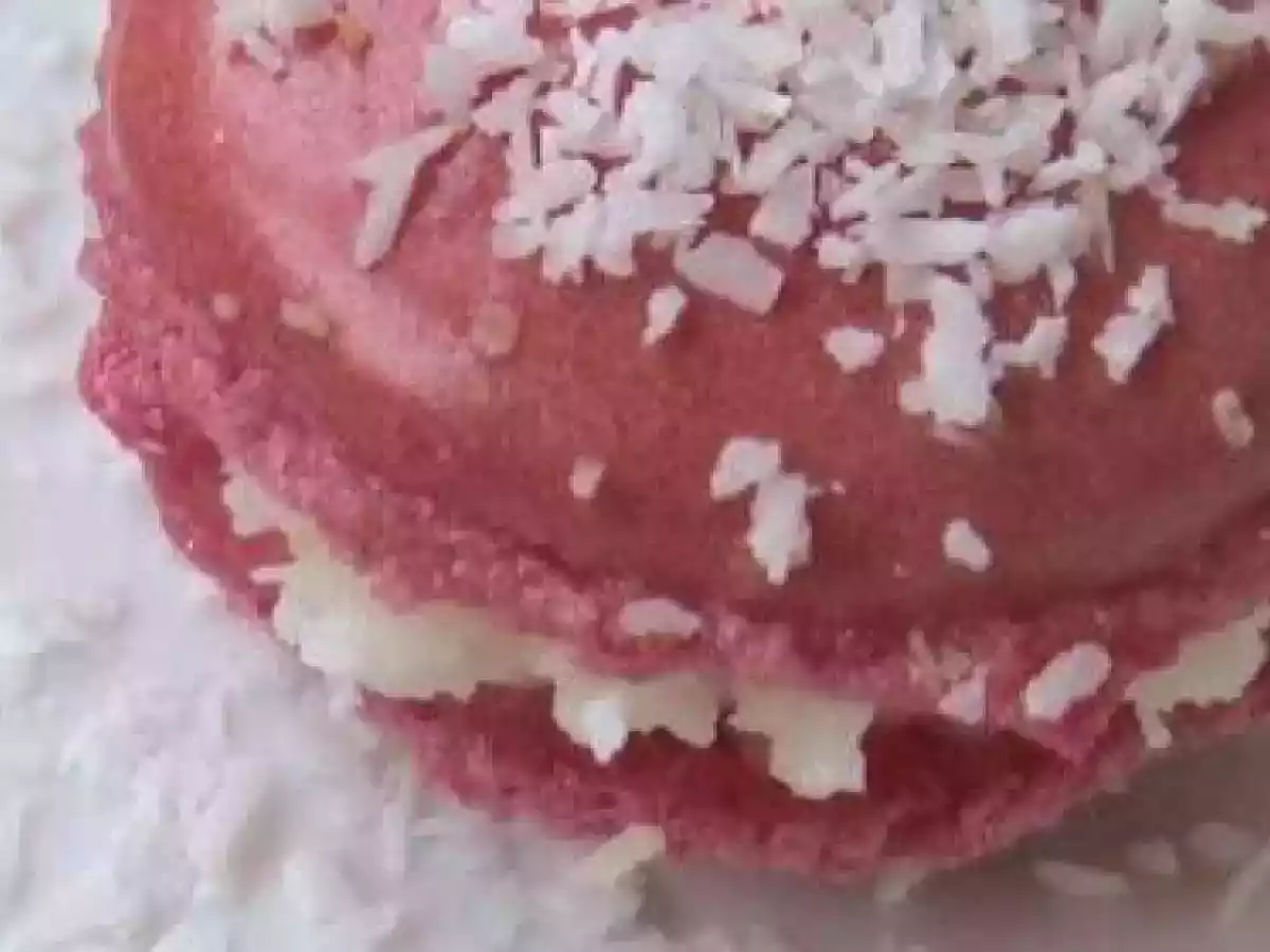 macarons framboises coco - photo 2