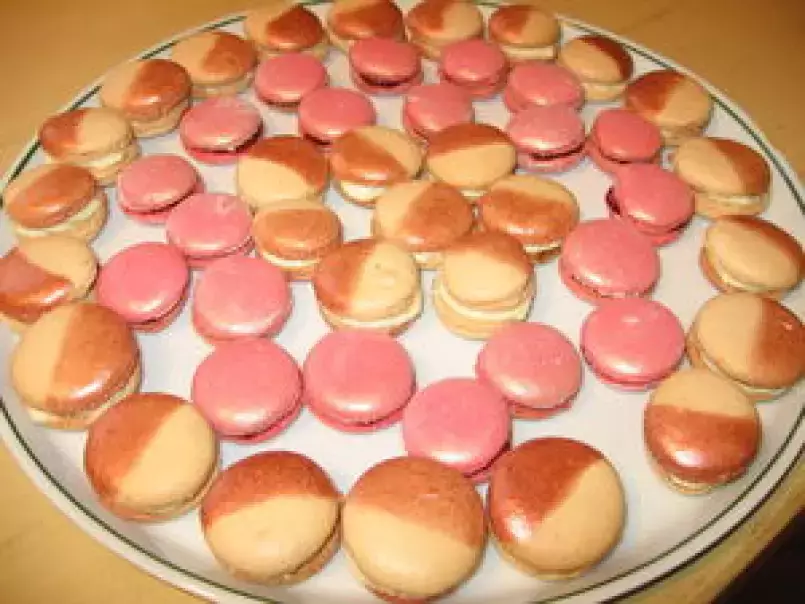Macarons ispahan (framboise/rose) et Macarons à la vanille, photo 1