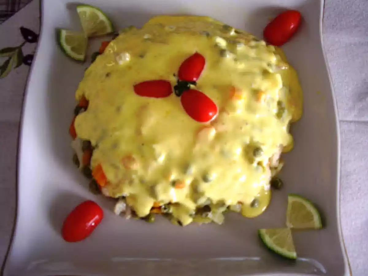 Macedoine de légumes avec sa mayonnaise maison