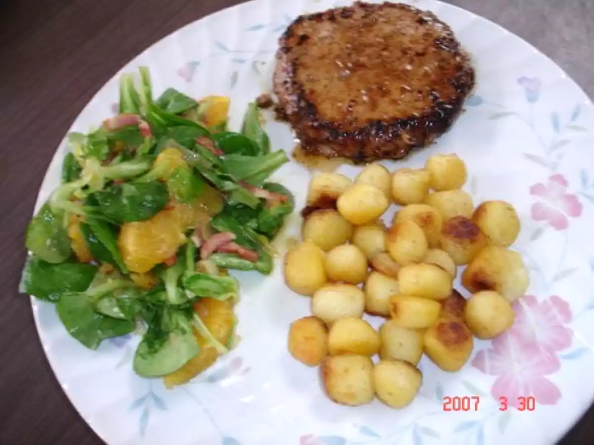 Mâche aux lardons fumés et oranges - photo 3