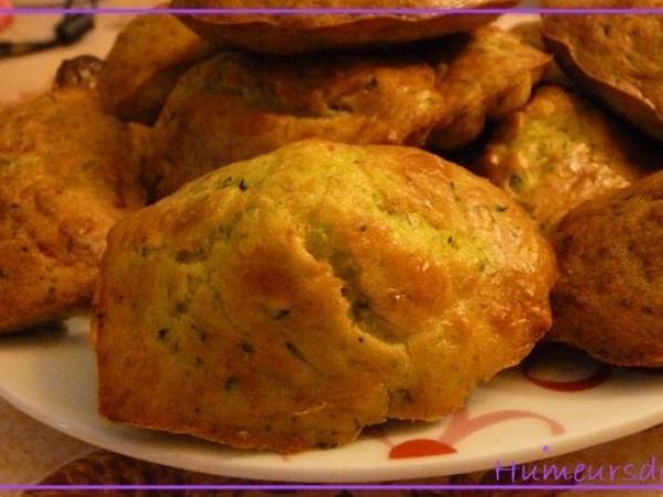 Madeleines aux courgettes et cumin