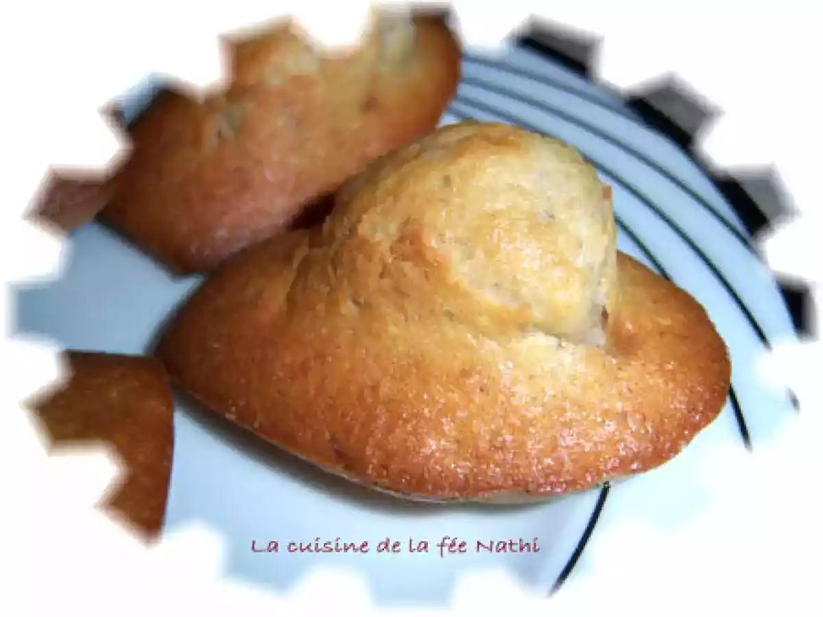 Madeleines banane coco