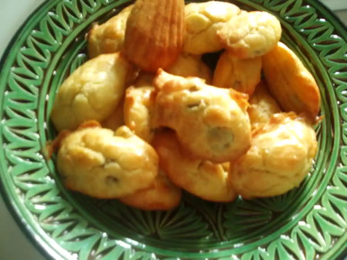 Madeleines bousin et olives vertes