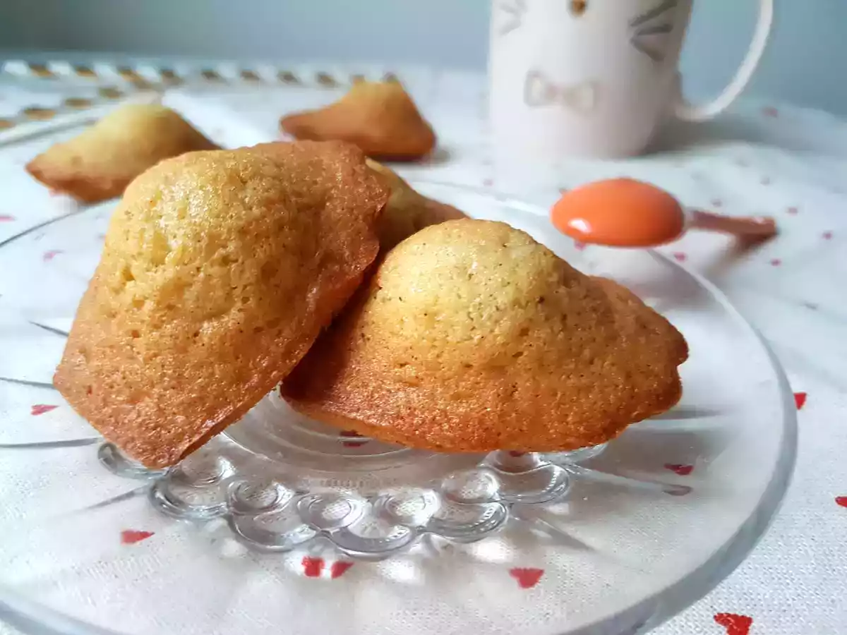 Madeleines moelleuses vanille