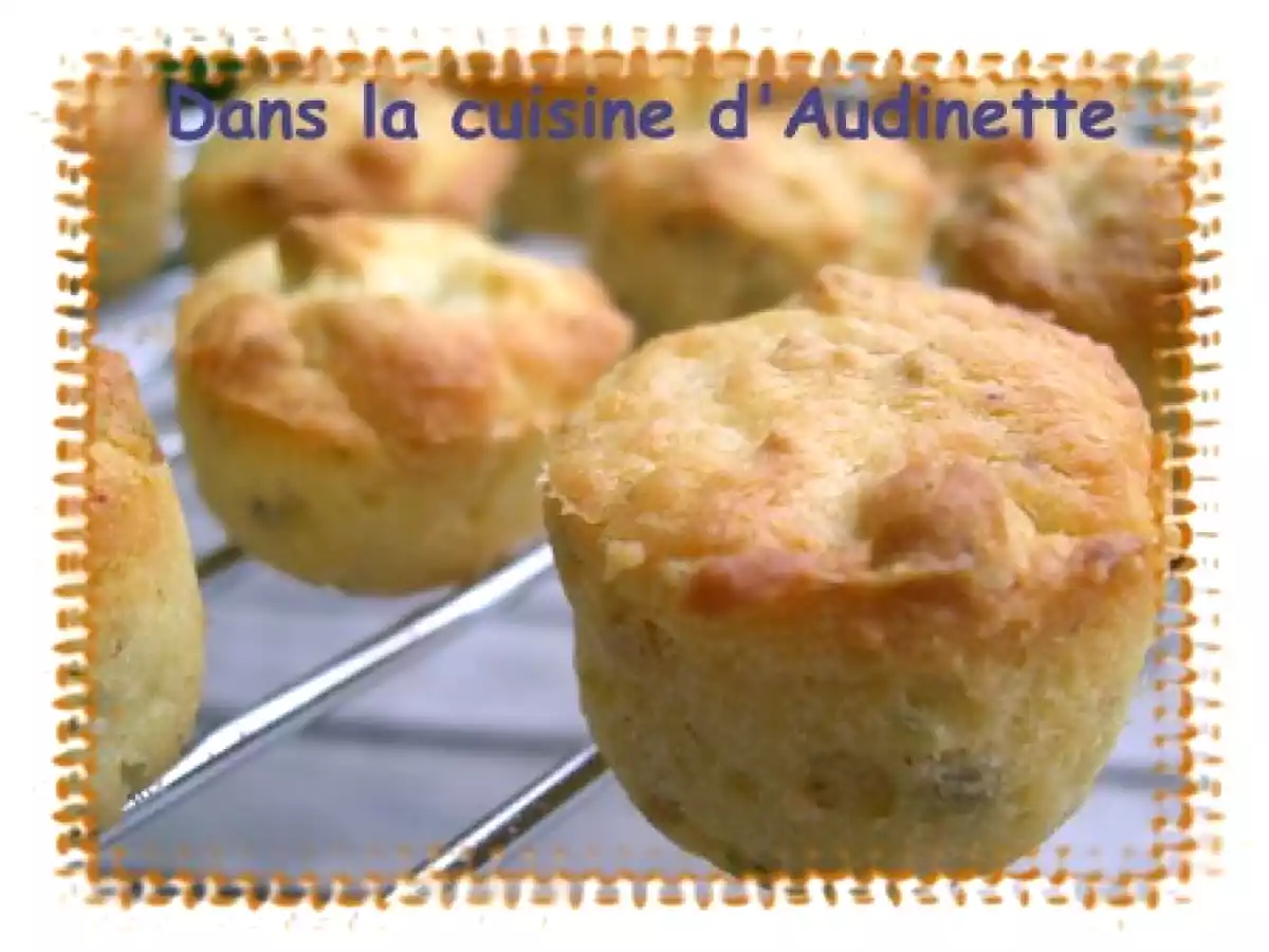 Madeleines salées au comté et aux pistaches