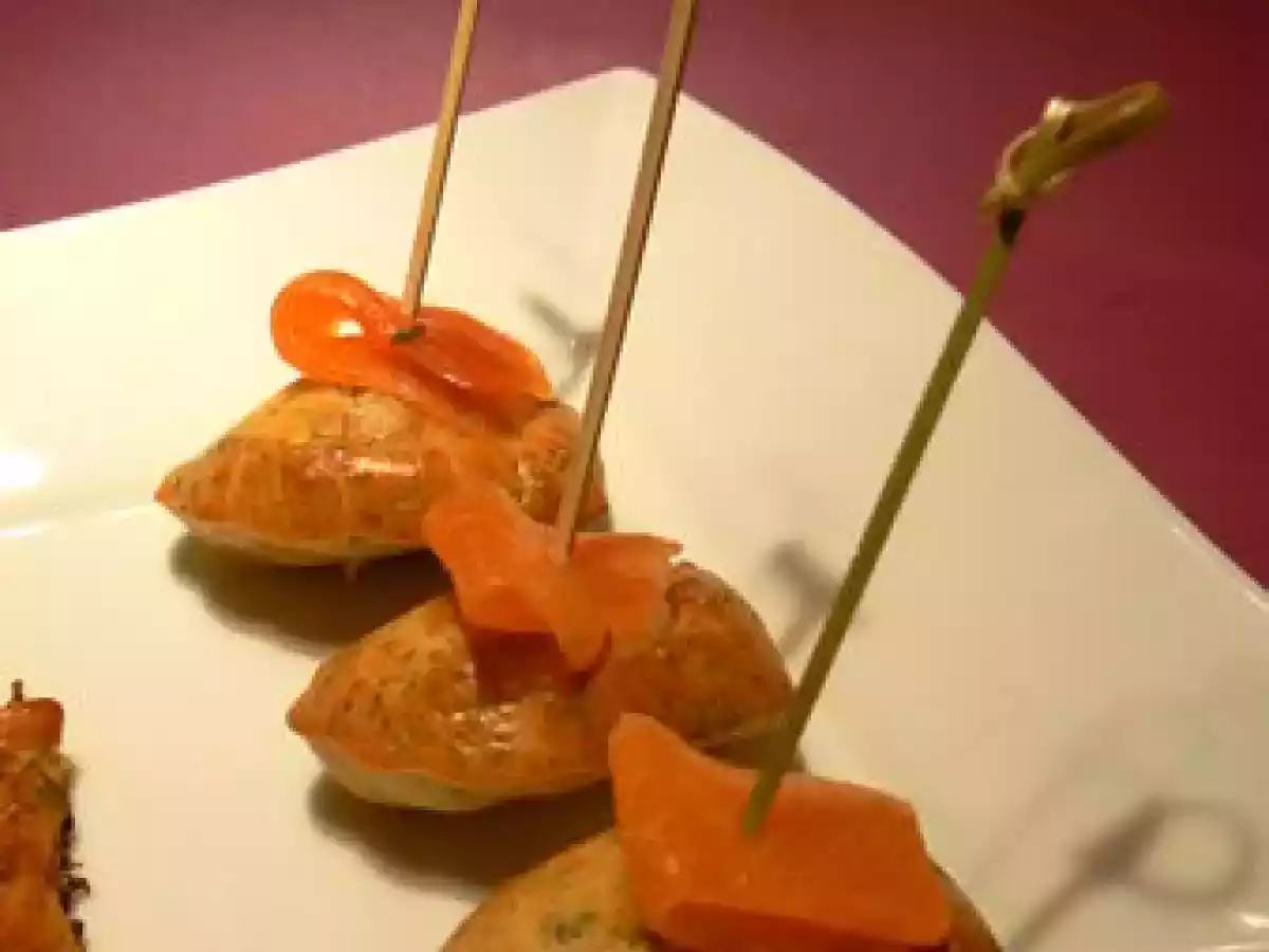 Madeleines salées aux algues & saumon