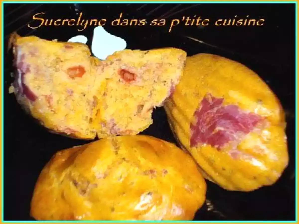 Madeleines un peu épicées bacon-tomate - photo 2