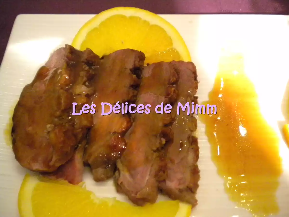 Magret de canard à l'orange et au Cointreau