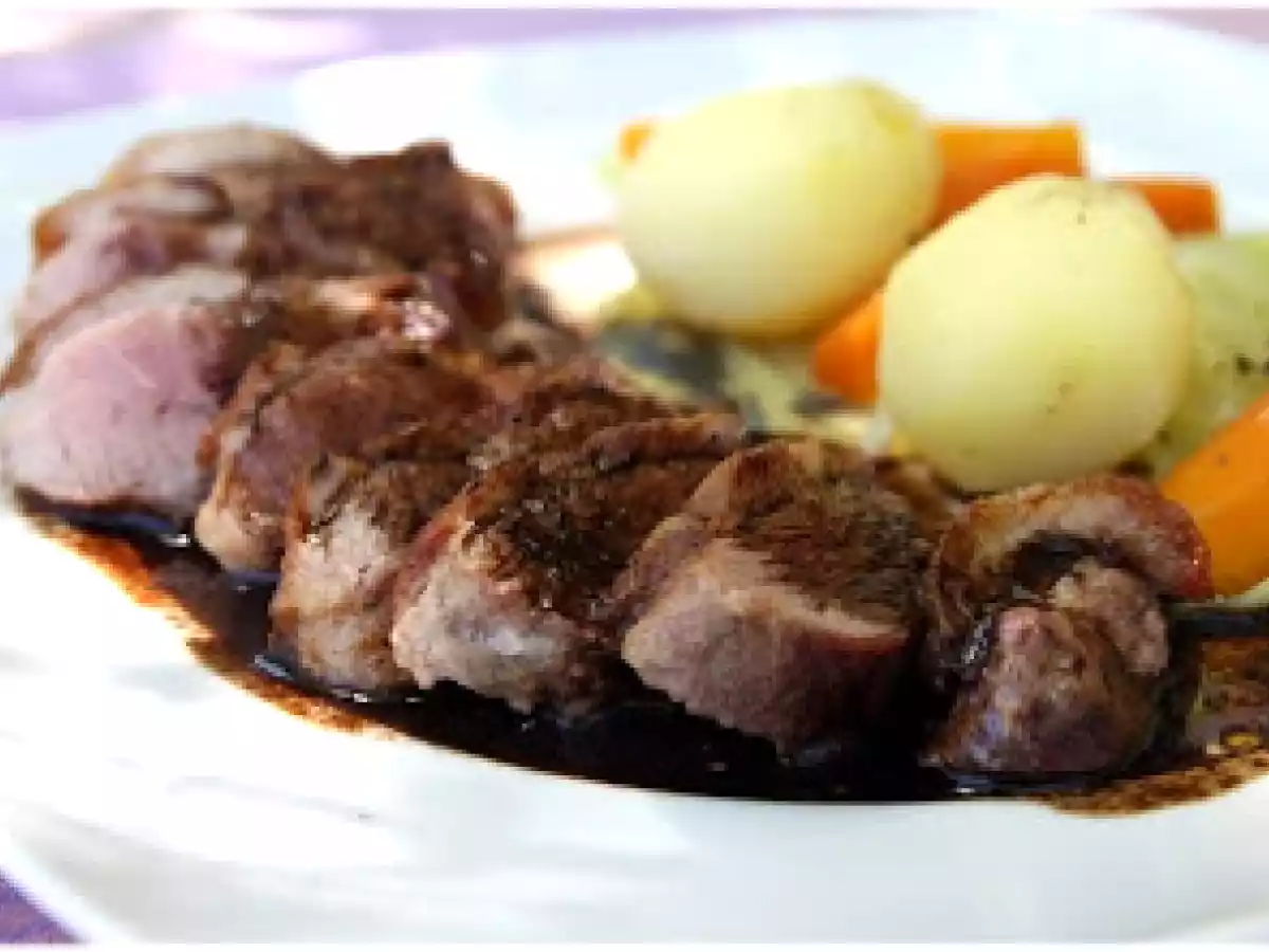 Magret de canard à la réduction de vinaigre balsamique