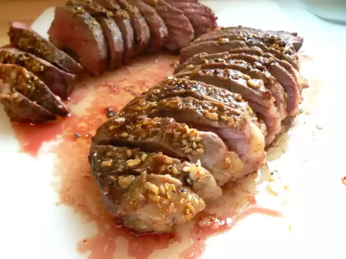 Magret de canard au piment